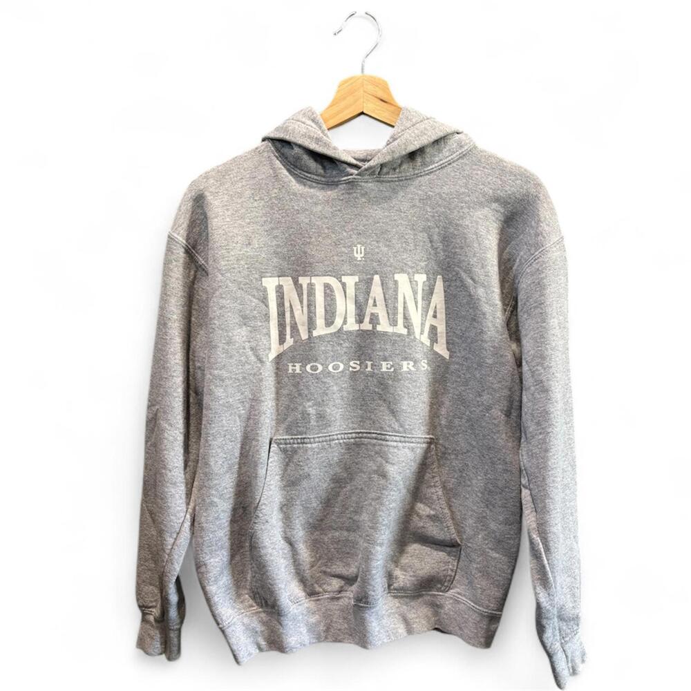 Indiana University Gray Gildan Heavy Blend Hoodie Sweatshirt Size Small S